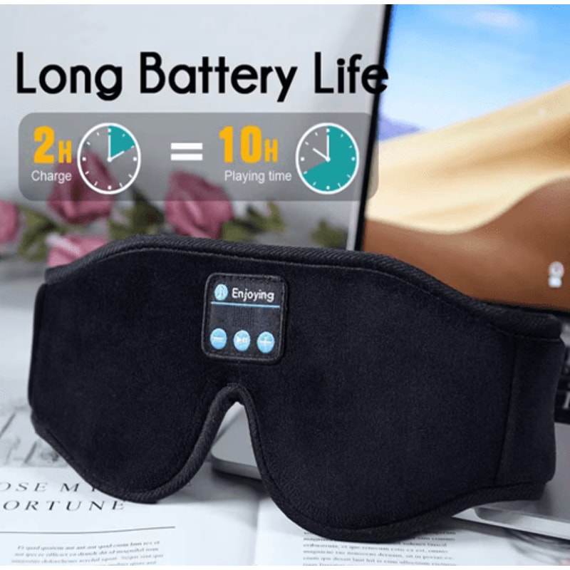 SleepWave Bluetooth Sleep Mask Headphones 3D Wireless Eye Mask With Speakers For Music Deep Rest 7
