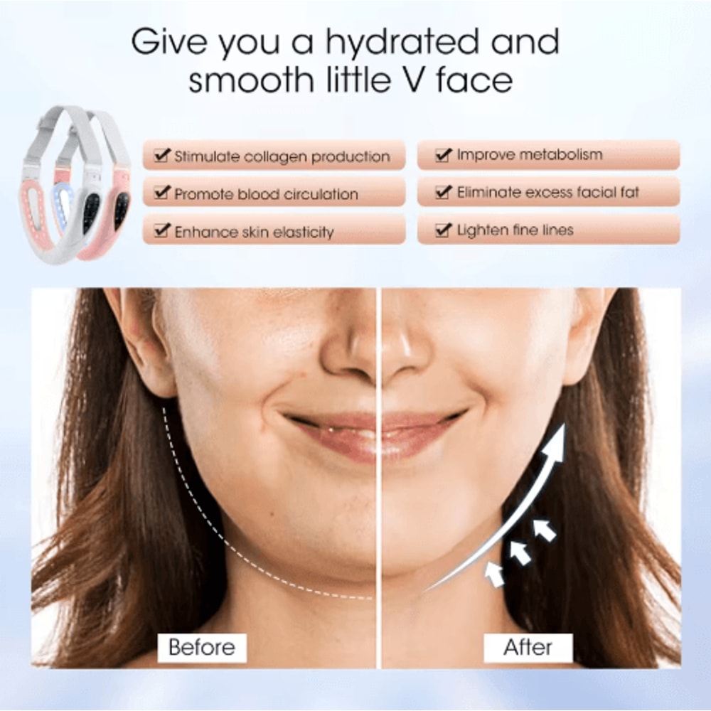 VLine Sculpt V Face Massager Rechargeable Facial Massage Device With LED Display 6