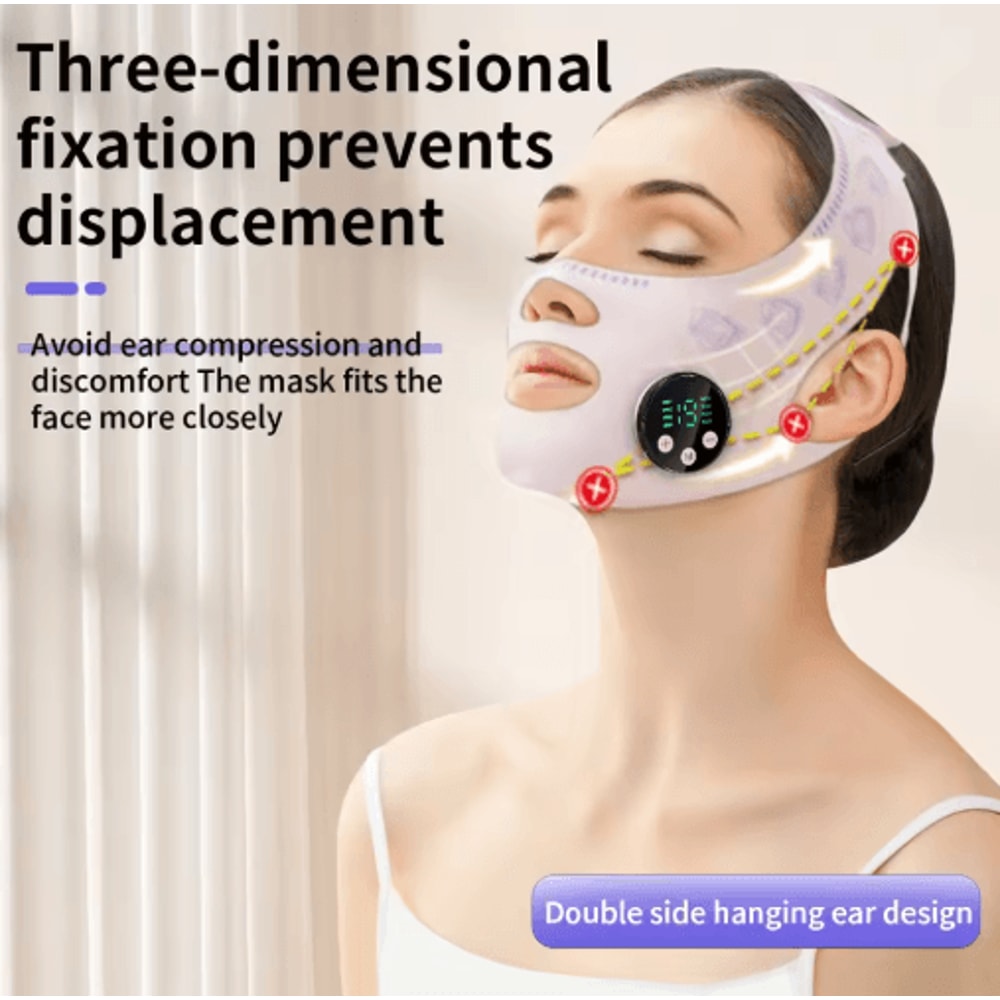 FaceLift Pro EMS Facial Slimming Strap Rechargeable Face Lifting Massager For Jawline Chin 4