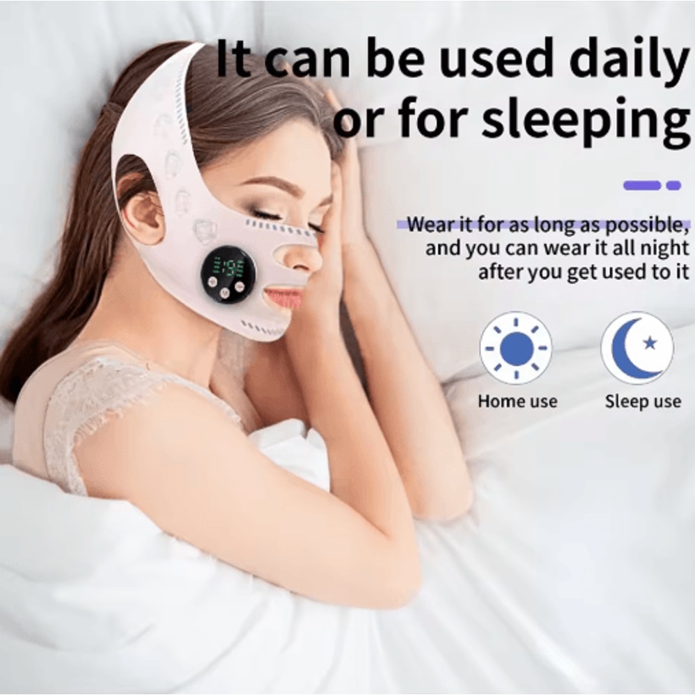 FaceLift Pro EMS Facial Slimming Strap Rechargeable Face Lifting Massager For Jawline Chin 6