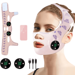 facelift pro ems facial slimming strap – rechargeable face lifting massager for jawline & chin
