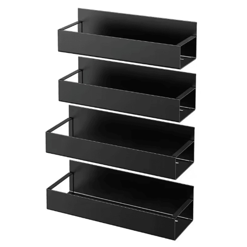 MagniSpace 2pcs Magnetic Storage Shelf SpaceSaving Fridge Organizer Rack For Kitchen Laundry 1