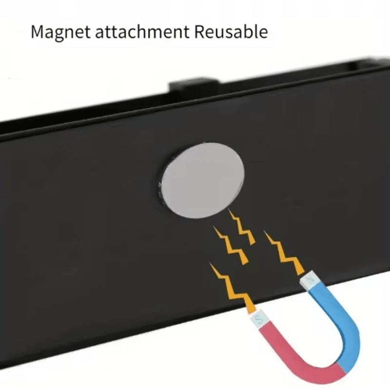 MagniSpace 2pcs Magnetic Storage Shelf SpaceSaving Fridge Organizer Rack For Kitchen Laundry 3