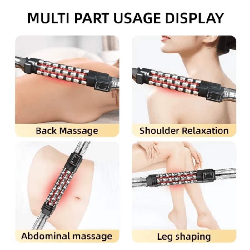 RelaxoTherm 360 Red Light Massage Roller Heated Body Massager Roller For Muscle Relief Skin Smoot 3