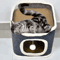 3Tier Cozy Cat Cave Bed With Hanging Toy Warm Cat Bed Hideaway For Play Rest 5