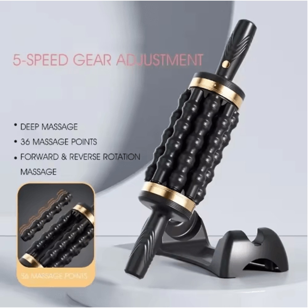 Handheld Percussive Muscle Roller Massager Deep Tissue Muscle Massager For Full Body Relief 1