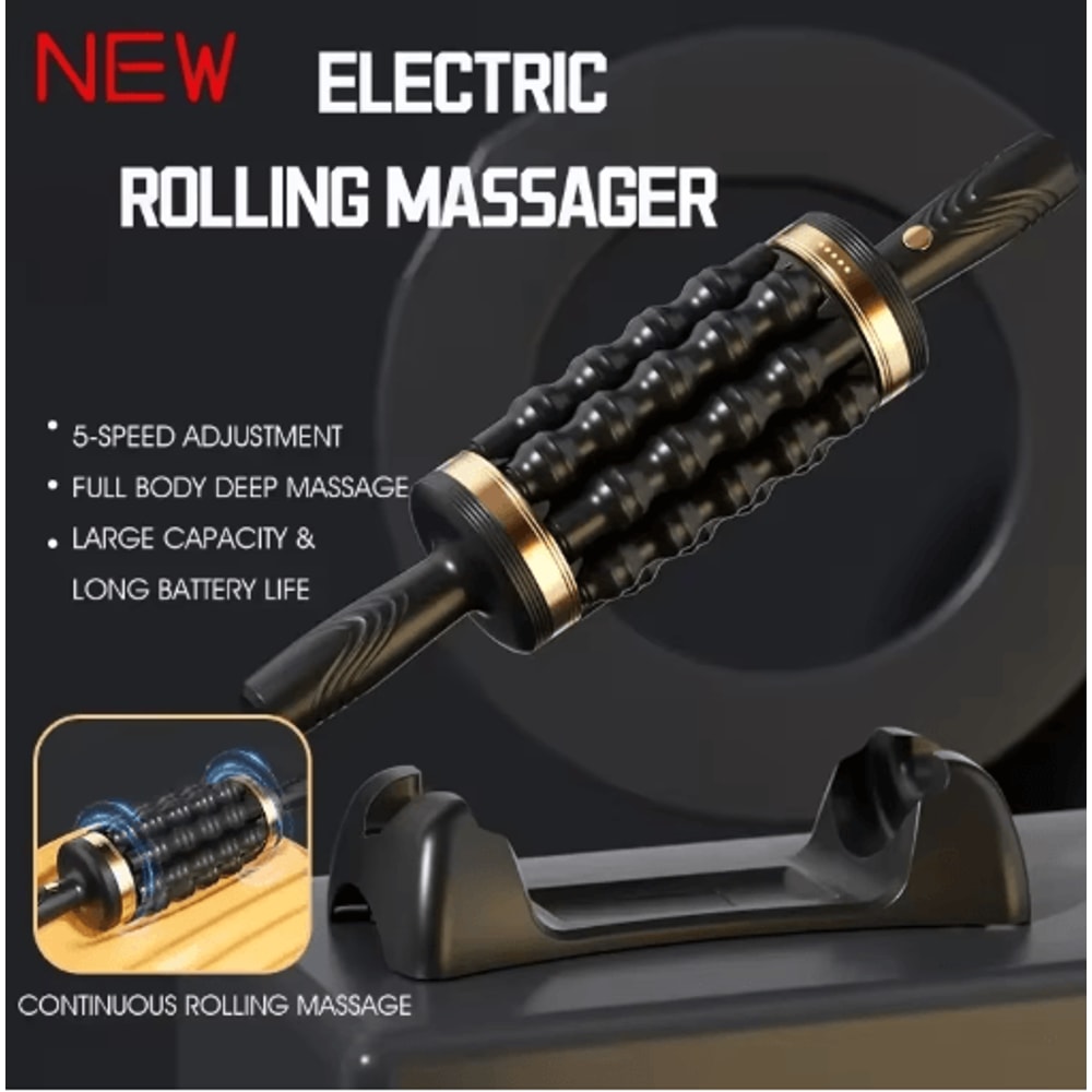 Handheld Percussive Muscle Roller Massager Deep Tissue Muscle Massager For Full Body Relief 4