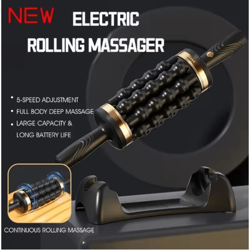 Handheld Percussive Muscle Roller Massager Deep Tissue Muscle Massager For Full Body Relief 4
