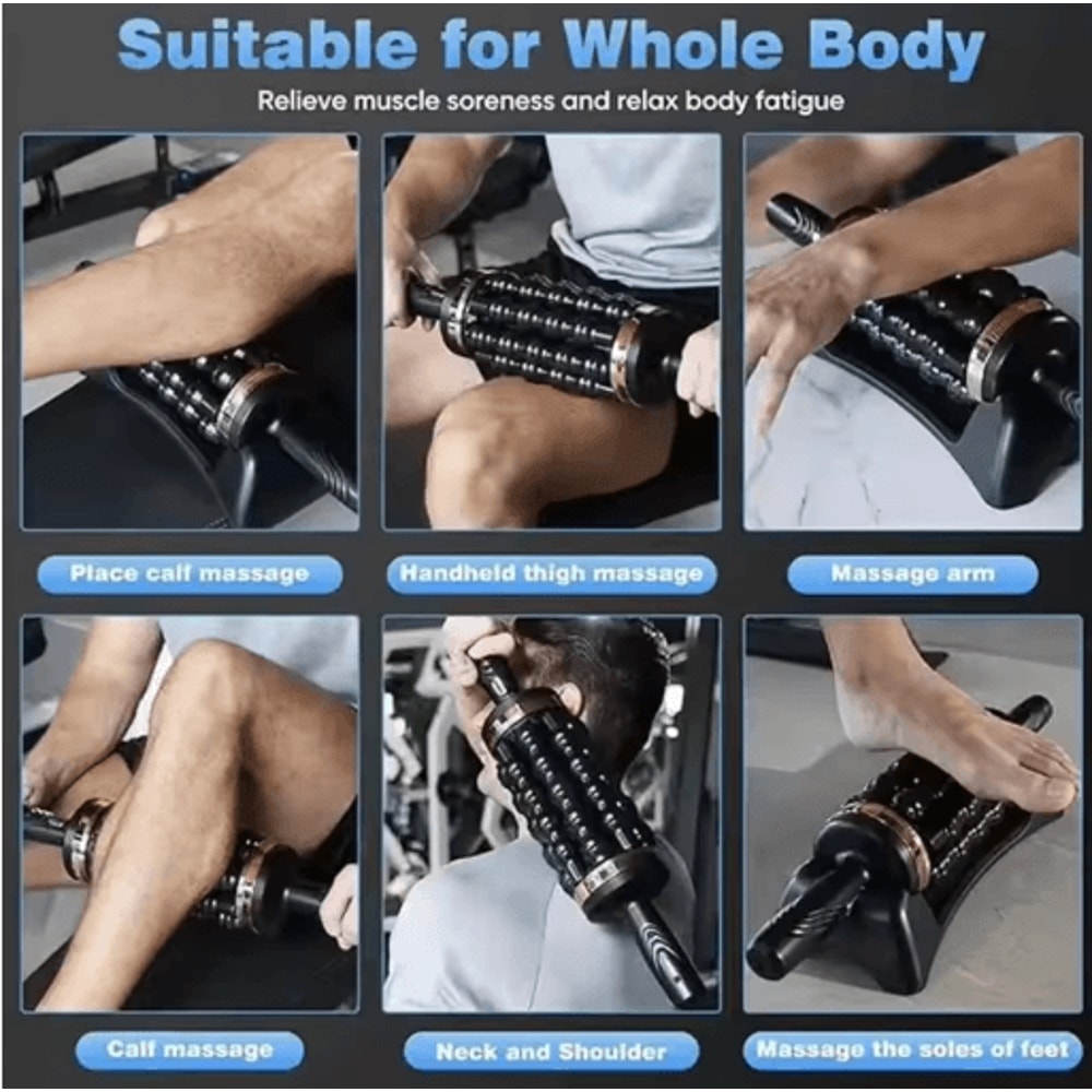 Handheld Percussive Muscle Roller Massager Deep Tissue Muscle Massager For Full Body Relief 5