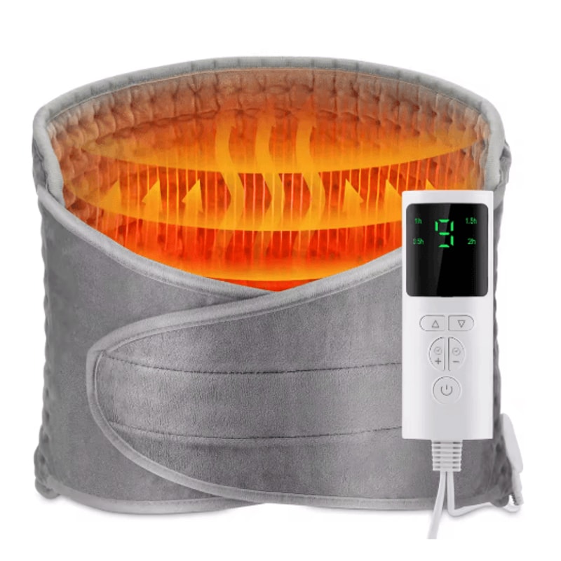 Electric Heated Back Support Belt Adjustable Back Heating Belt For Lumbar Relief Waist Support 0
