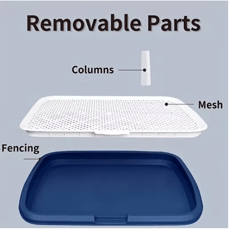 Reusable Dog Potty Training Tray With Grid Non Slip Dog Potty Trainer For Indoor Pet Hygiene 6