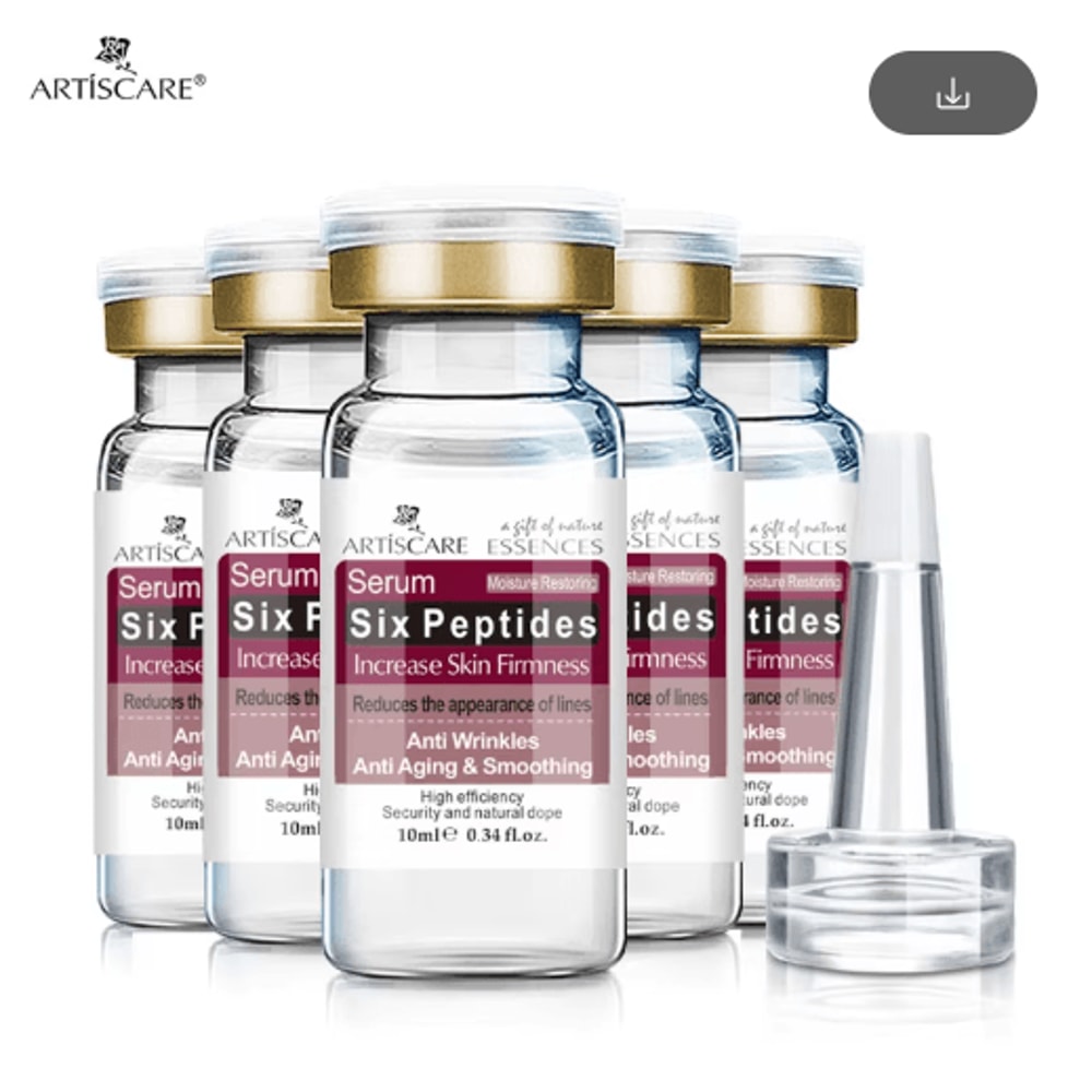ARTISCARE 6 Peptides Face Serum Set 5pcs Hydrating Peptide Face Serum For Firming Skin Renewal 3