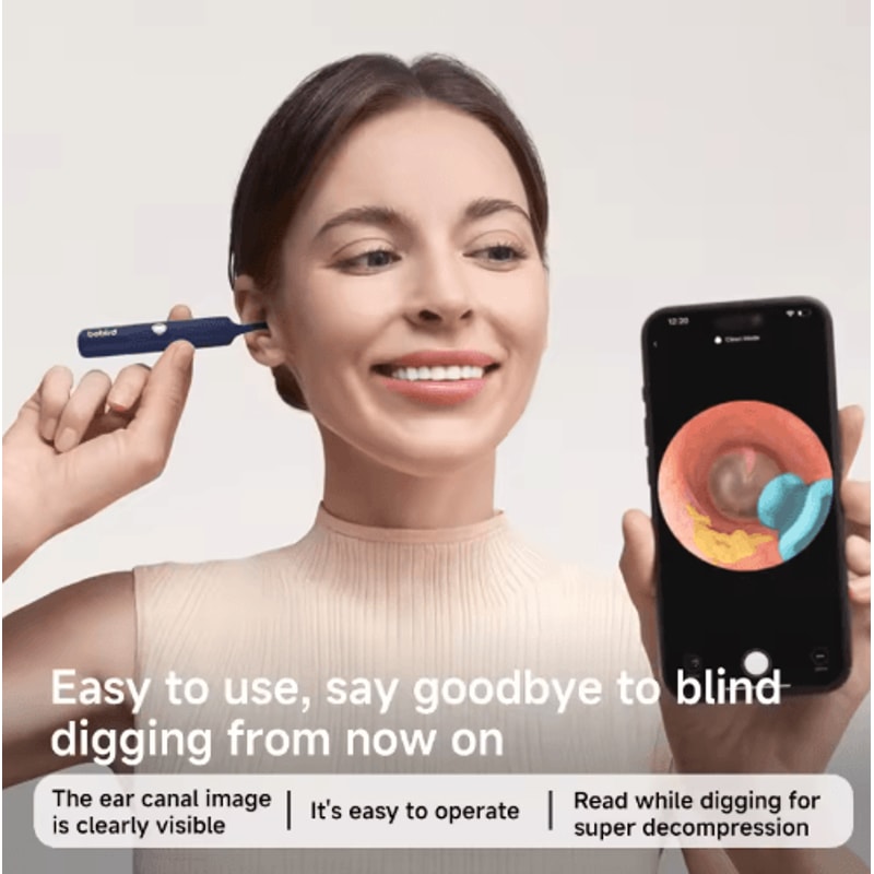 Bebird EarSight Smart Visual Earpick Flexible Ear Wax Removal Tool With HD Camera App Control 3