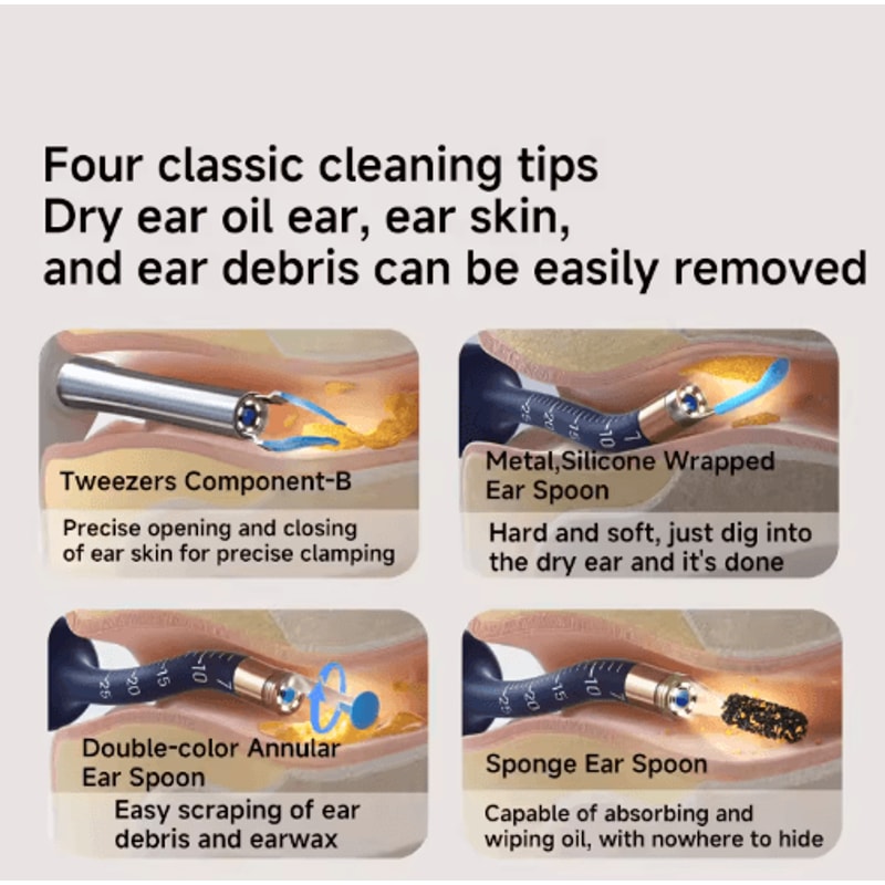 Bebird EarSight Smart Visual Earpick Flexible Ear Wax Removal Tool With HD Camera App Control 5