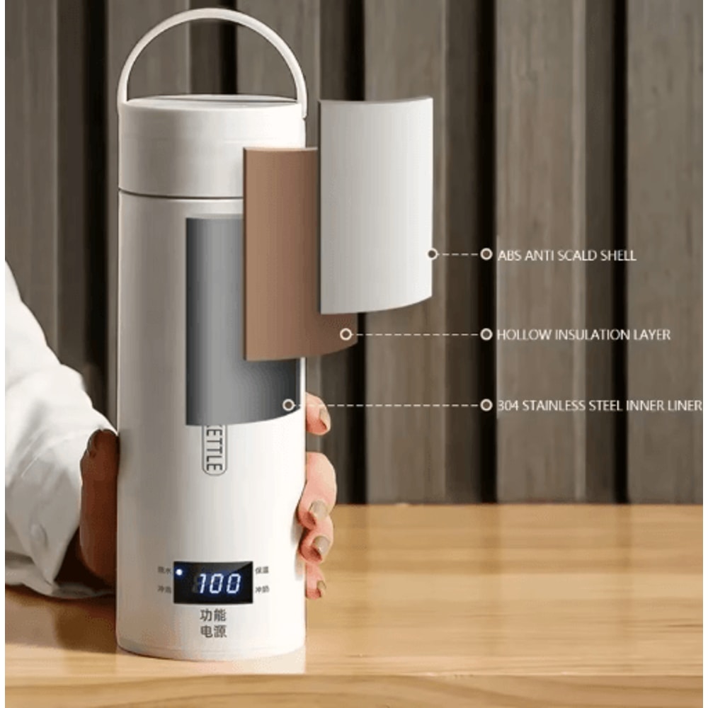 Portable Electric Travel Kettle 500ML Smart Portable Electric Kettle For Tea Coffee OntheGo Boili 4