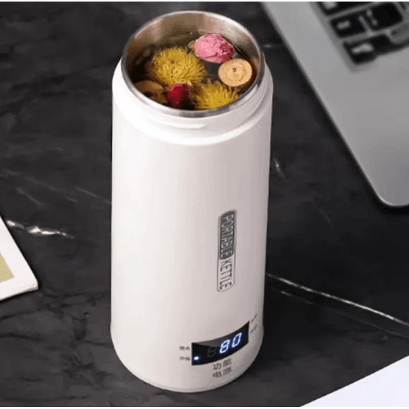 Portable Electric Travel Kettle 500ML Smart Portable Electric Kettle For Tea Coffee OntheGo Boili 6