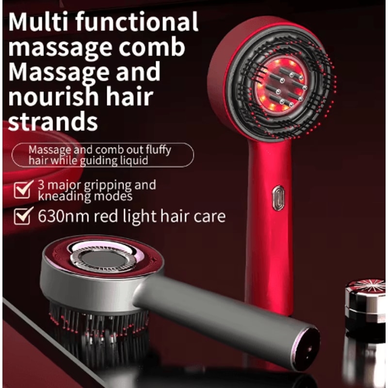 Electric Hair Growth Scalp Massager Brush Infrared Hair Regrowth Brush For Thicker Healthier Hair 10