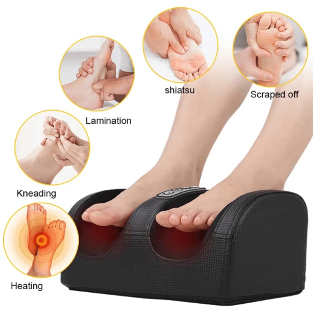 Electric Shiatsu Foot Calf Massager With Heat Deep Tissue Foot Massager Machine For Pain Fatigue 7