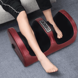 electric shiatsu foot & calf massager with heat – deep tissue foot massager machine for pain & fatigue relief