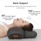 Electric Neck Traction Pillow Massager With Heat Ergonomic Neck Massager Pillow For Cervical Relie 0