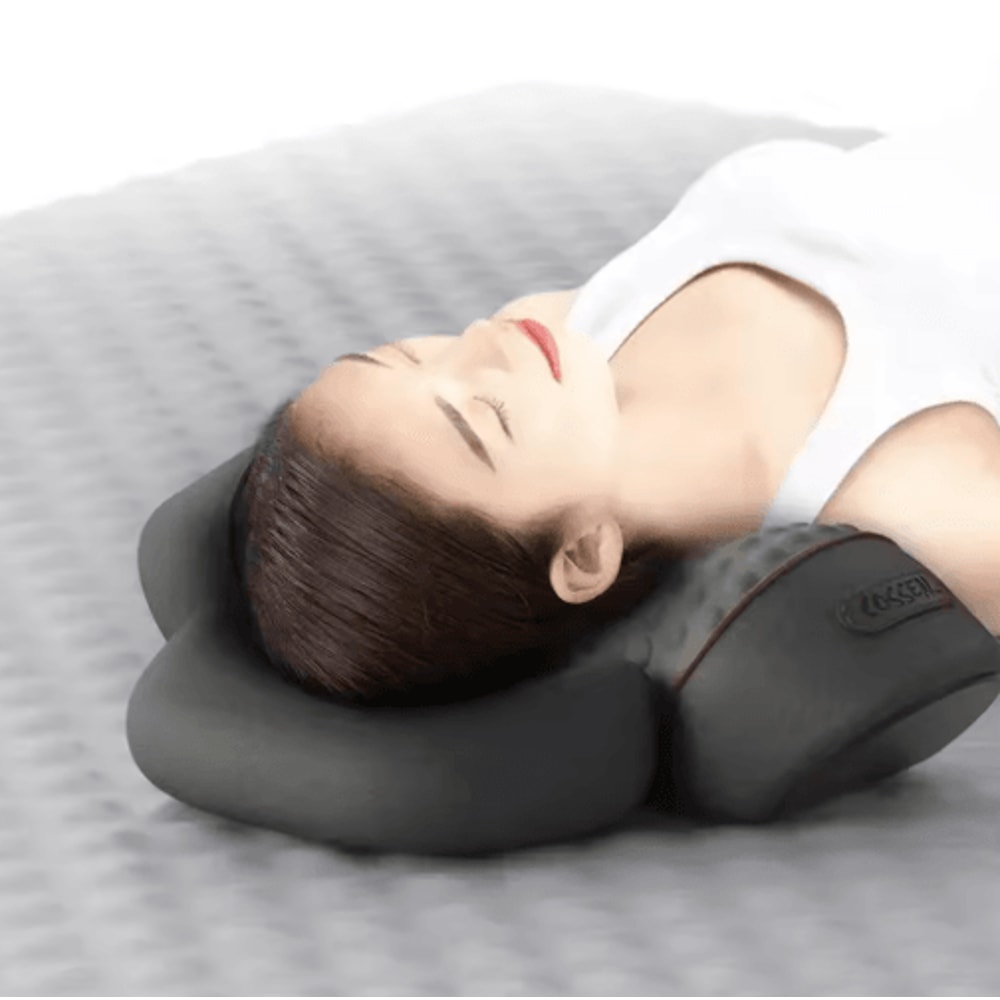 Electric Neck Traction Pillow Massager With Heat Ergonomic Neck Massager Pillow For Cervical Relie 6