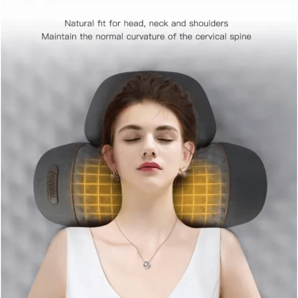 Electric Neck Traction Pillow Massager With Heat Ergonomic Neck Massager Pillow For Cervical Relie 9