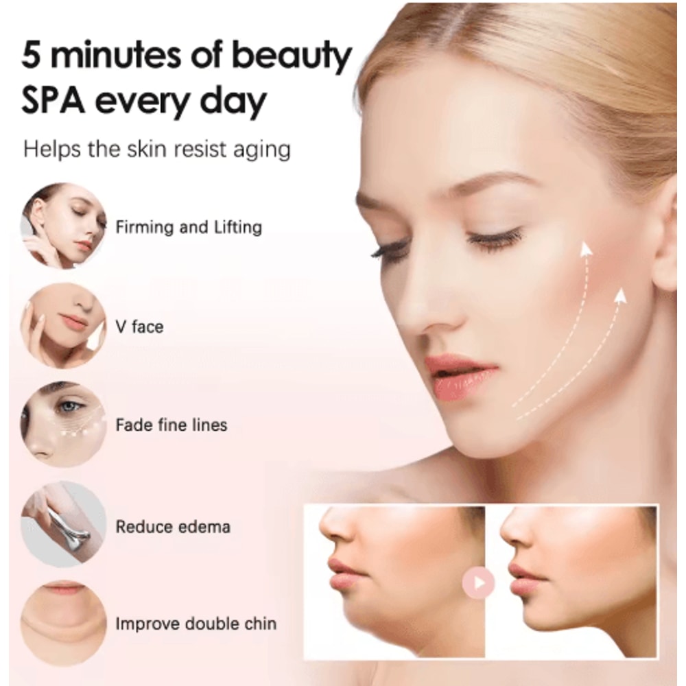 Microcurrent Facial Roller Massager Lifting Facial Slimming Device For Firming Skin Tightening 3