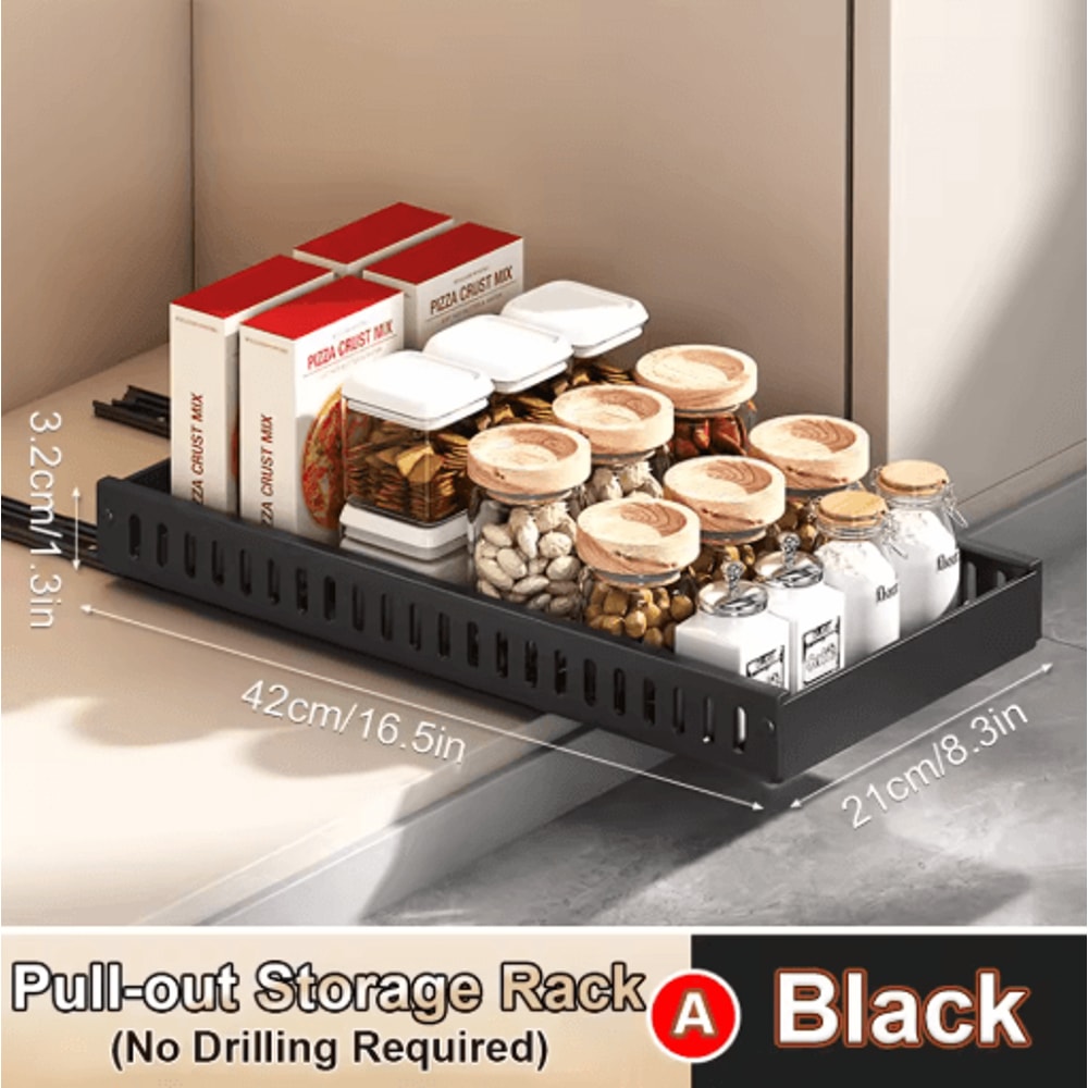 PullOut Pots Pans Organizer Drawer With Dividers Space Saving Pot Lid Organizer For Cabinets 6