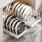 PullOut Pots Pans Organizer Drawer With Dividers Space Saving Pot Lid Organizer For Cabinets 11