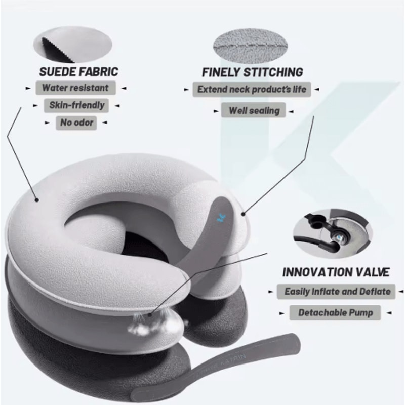 Inflatable Cervical Neck Traction Pillow Adjustable Neck Traction Device For Pain Relief Posture S 4