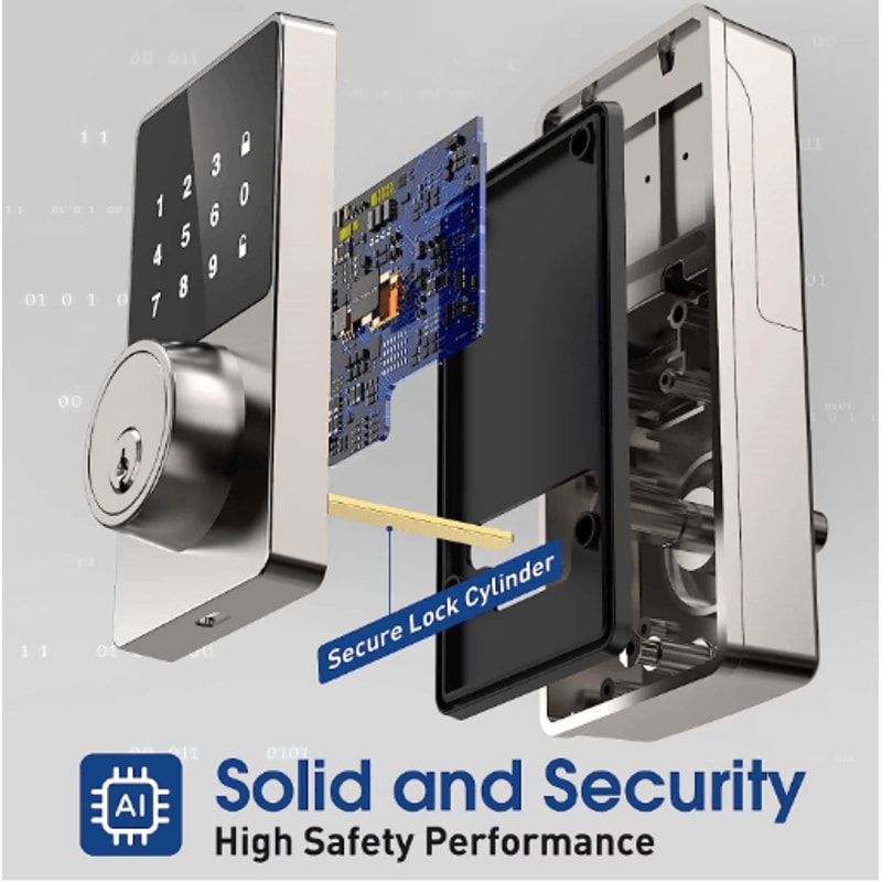 Smart Keyless Door Lock With Touchscreen App Controlled Keyless Entry Door Lock With 50 User Codes 6