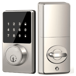 smart keyless door lock with touchscreen app controlled keyless entry door lock with 50 user codes