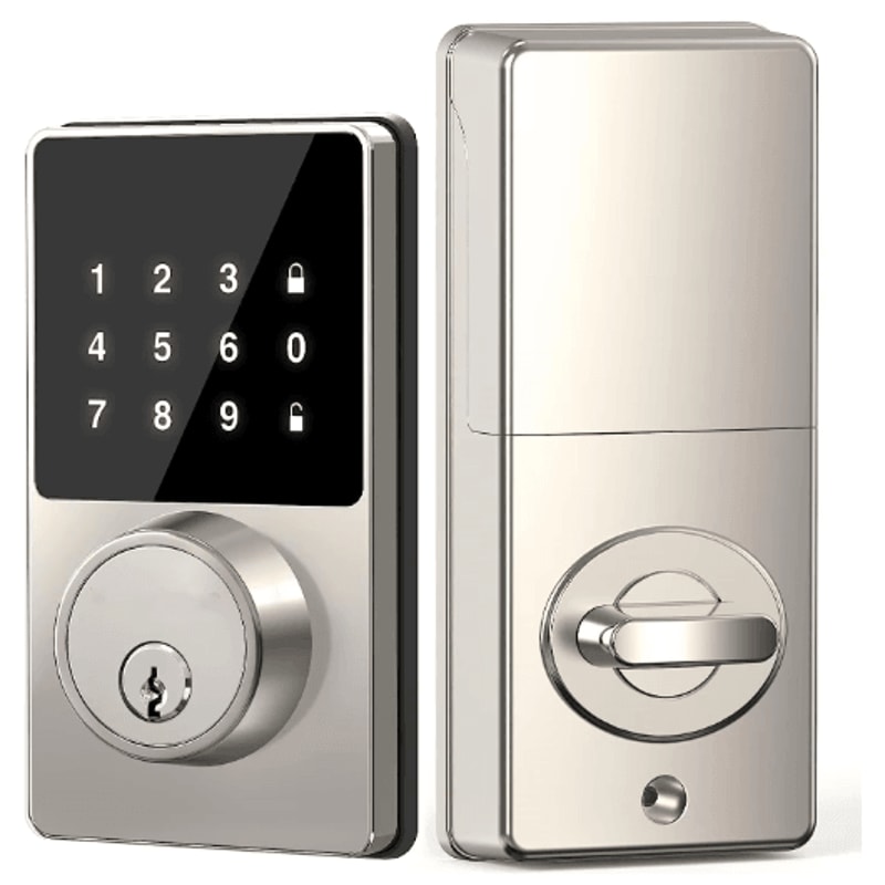 Smart Keyless Door Lock With Touchscreen App Controlled Keyless Entry Door Lock With 50 User Codes 0
