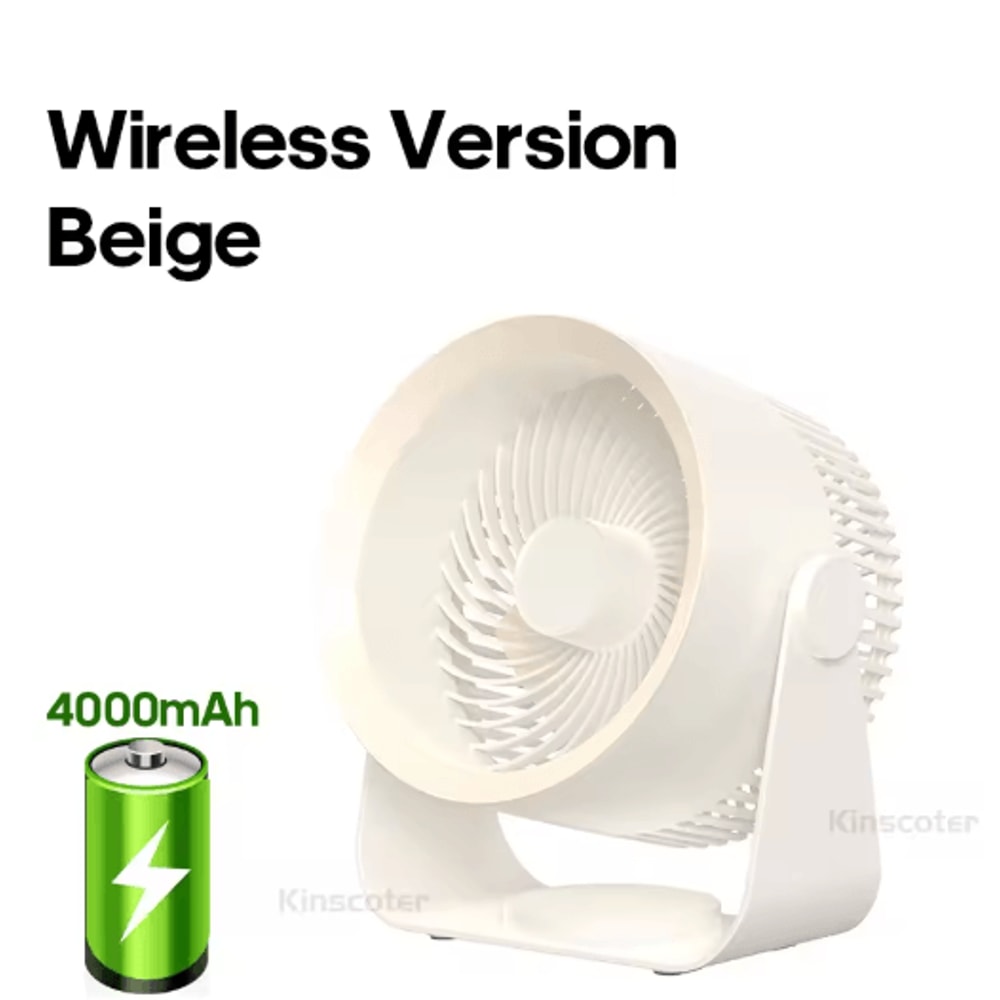 KINSCOTER Wireless Air Circulator Fan Quiet Portable Cooling Fan For Home Desk Wall Use 1