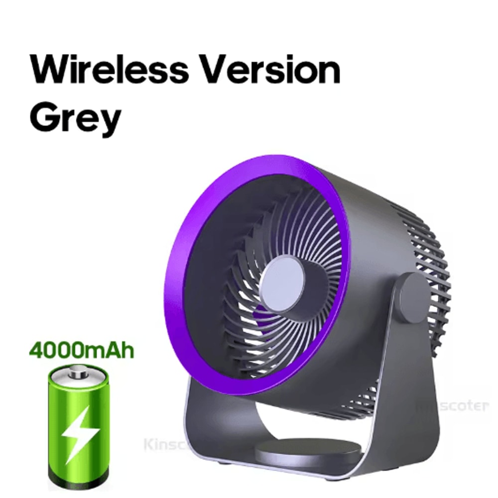 KINSCOTER Wireless Air Circulator Fan Quiet Portable Cooling Fan For Home Desk Wall Use 2