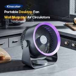 kinscoter wireless air circulator fan quiet portable cooling fan for home desk & wall use