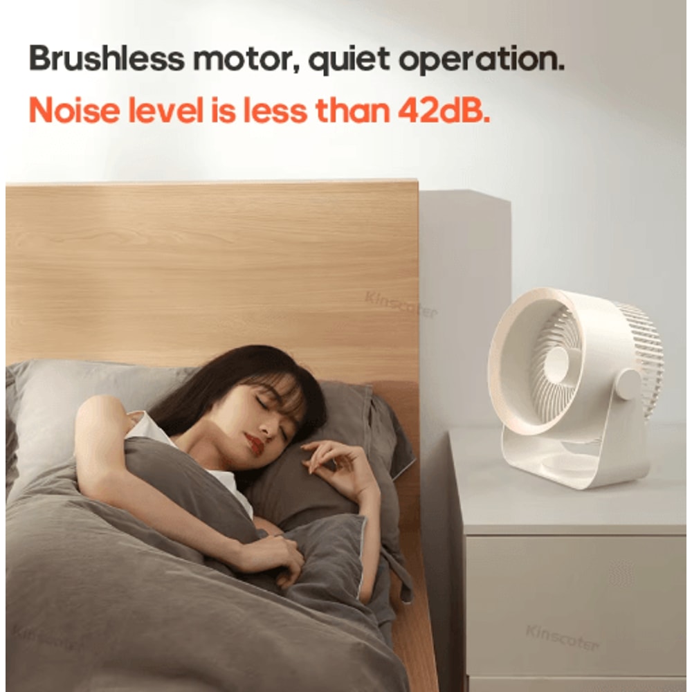 KINSCOTER Wireless Air Circulator Fan Quiet Portable Cooling Fan For Home Desk Wall Use 8