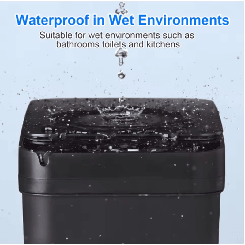 2 Pack 12L Automatic Trash Can Slim Touchless Trash Can With Motion Sensor Lid 4