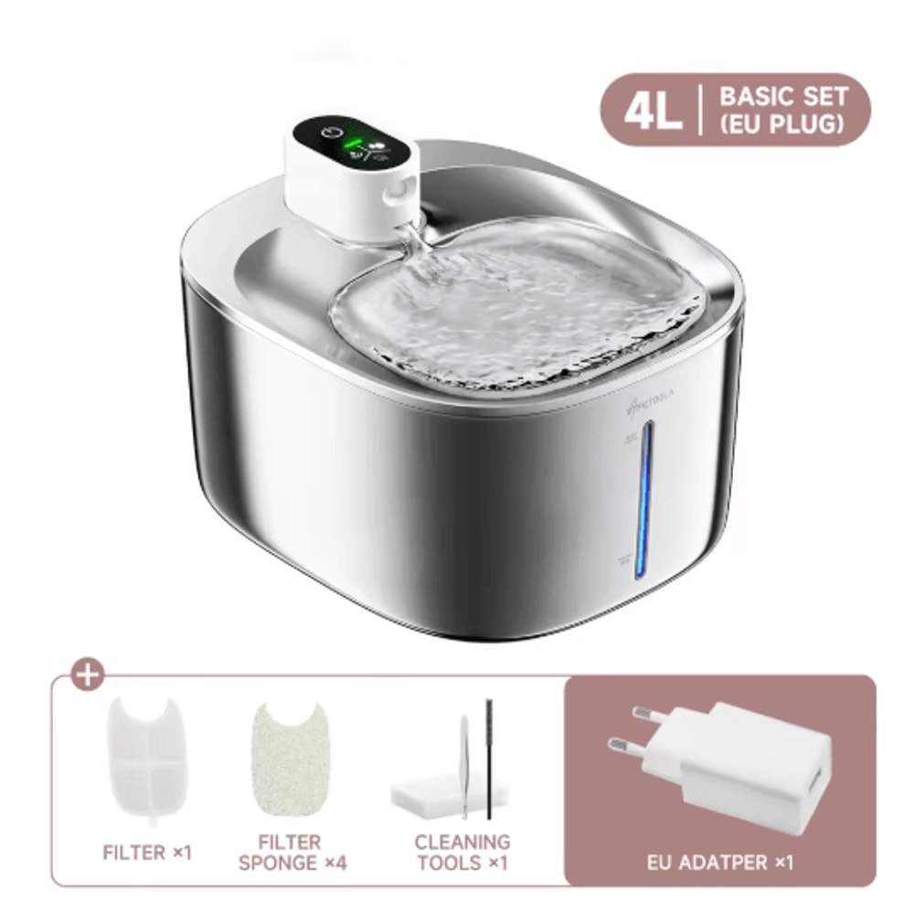 APETDOLA 4L Smart Pet Water Fountain Sensor Activated Cat Water Fountain For Clean Fresh Hydration 1