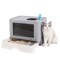 Foldable Enclosed Cat Litter Box With Top Exit Space Saving Enclosed Cat Litter Box With Scoop 1