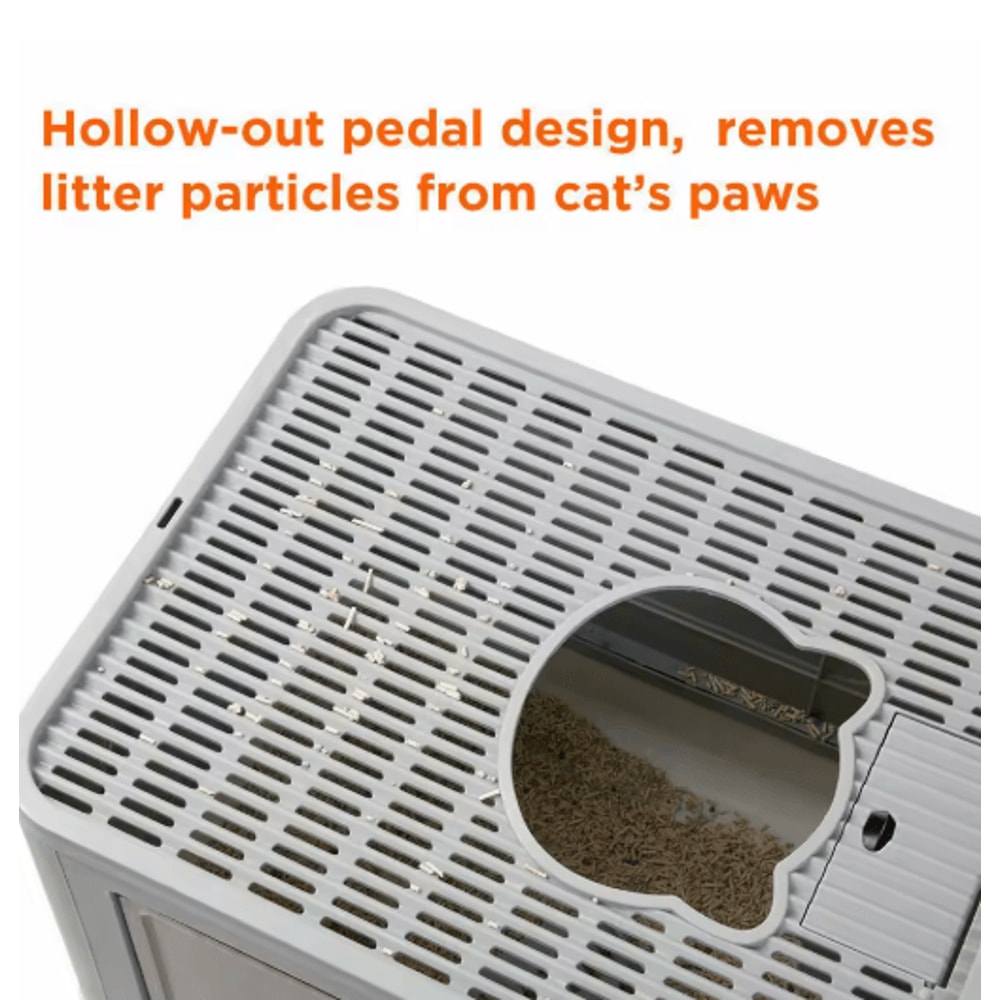 Foldable Enclosed Cat Litter Box With Top Exit Space Saving Enclosed Cat Litter Box With Scoop 4