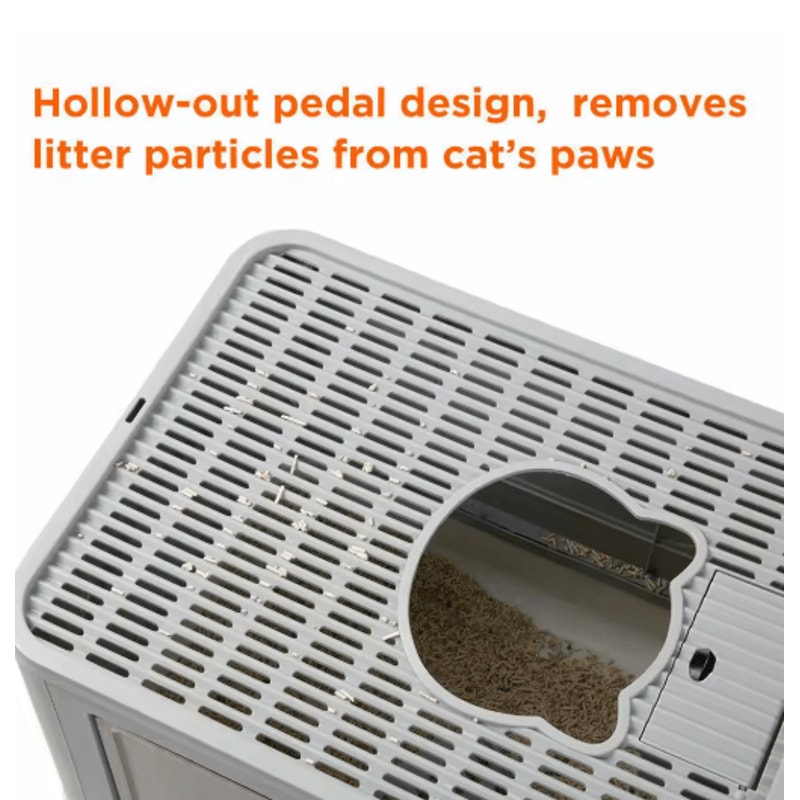 Foldable Enclosed Cat Litter Box With Top Exit Space Saving Enclosed Cat Litter Box With Scoop 4