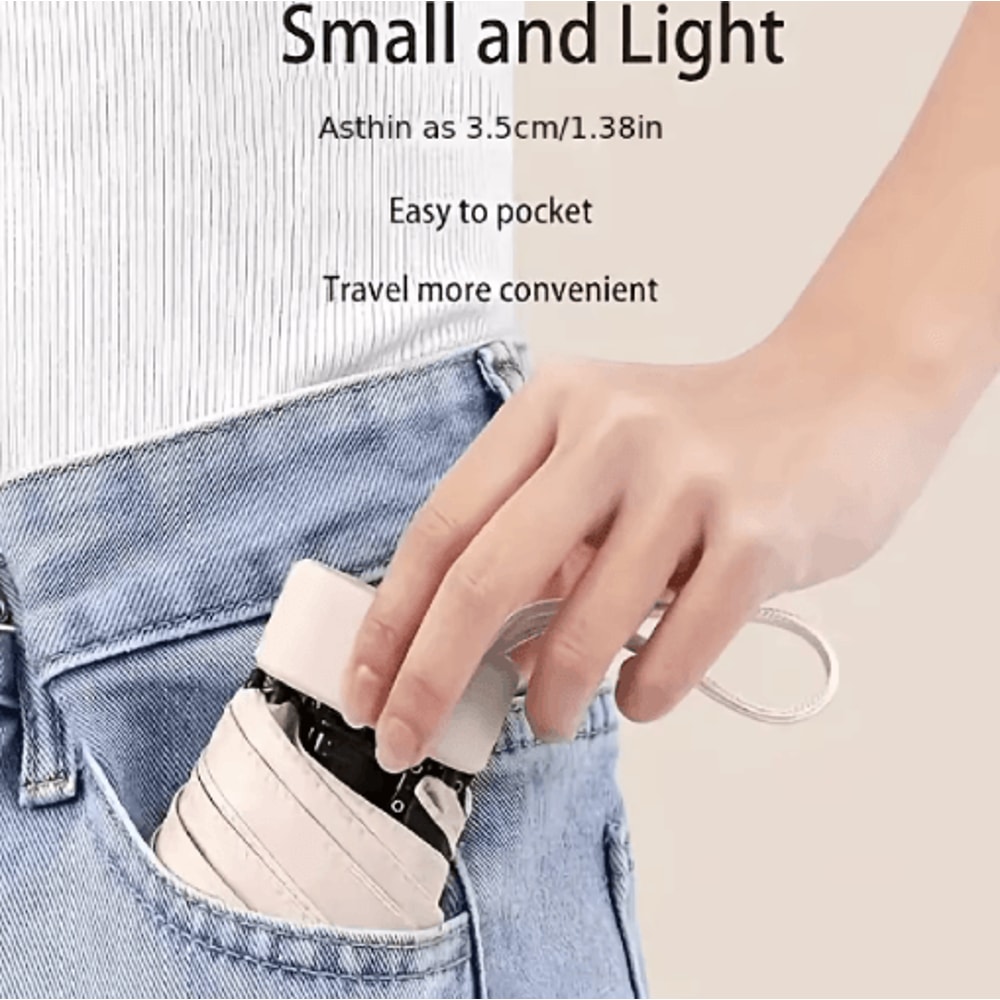 UltraLight Foldable Mini Umbrella Compact Travel Umbrella With UV Protection 8