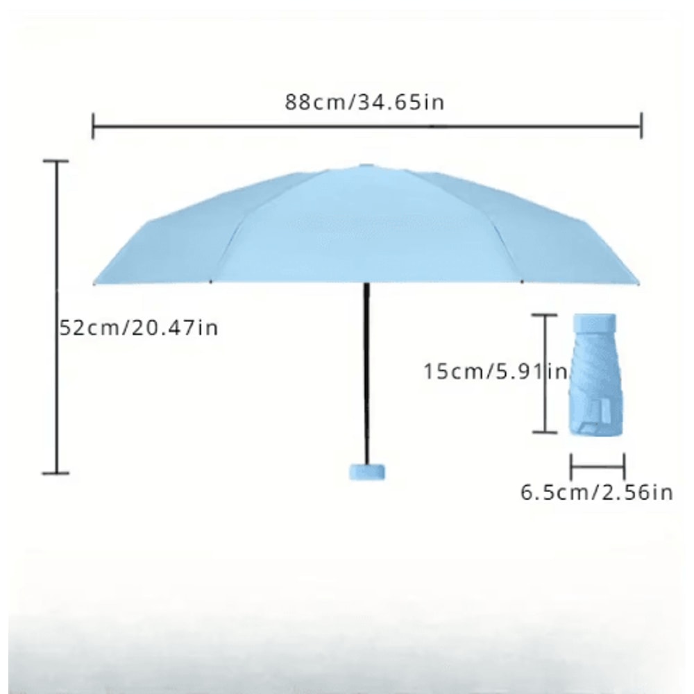 UltraLight Foldable Mini Umbrella Compact Travel Umbrella With UV Protection 10
