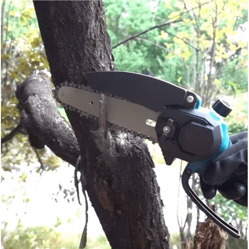 6Inch Mini Electric Chainsaw 1700RPM Portable Mini Electric Chainsaw For OneHand Wood Cutting 2