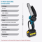 6Inch Mini Electric Chainsaw 1700RPM Portable Mini Electric Chainsaw For OneHand Wood Cutting 6
