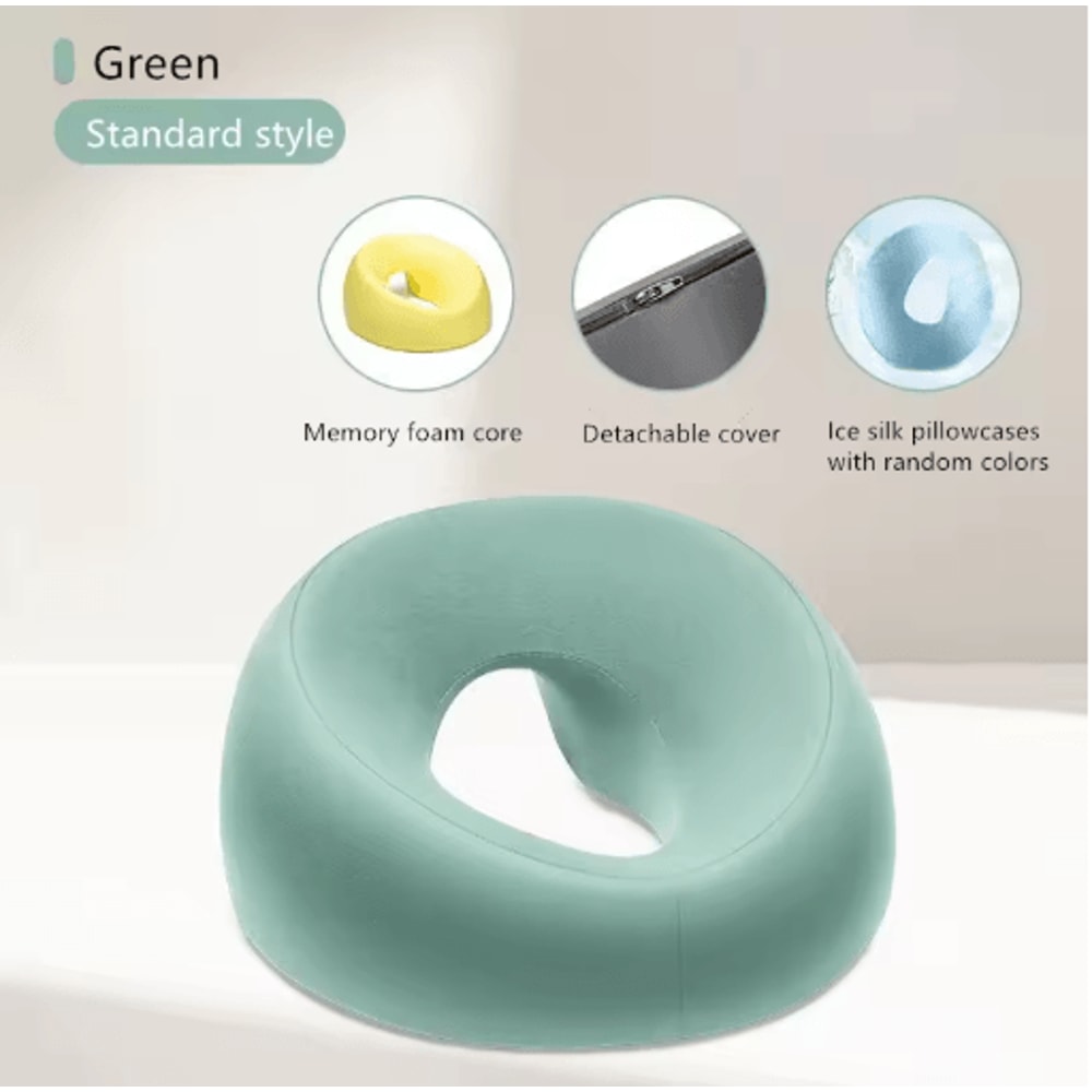 Ergonomic Memory Foam Face Rest Pillow Breathable Face Support Pillow For Salon Comfort Relaxation 2