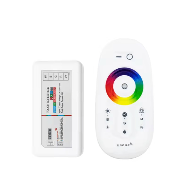 RF Wireless RGBW LED Controller With Touch Remote Smart LED Strip Controller For Custom Lighting 1