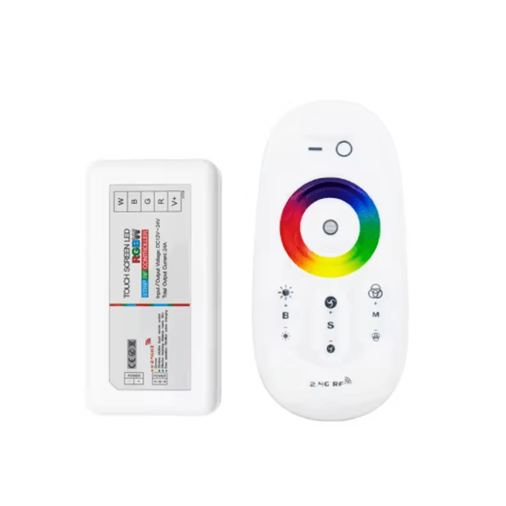 RF Wireless RGBW LED Controller With Touch Remote Smart LED Strip Controller For Custom Lighting 6