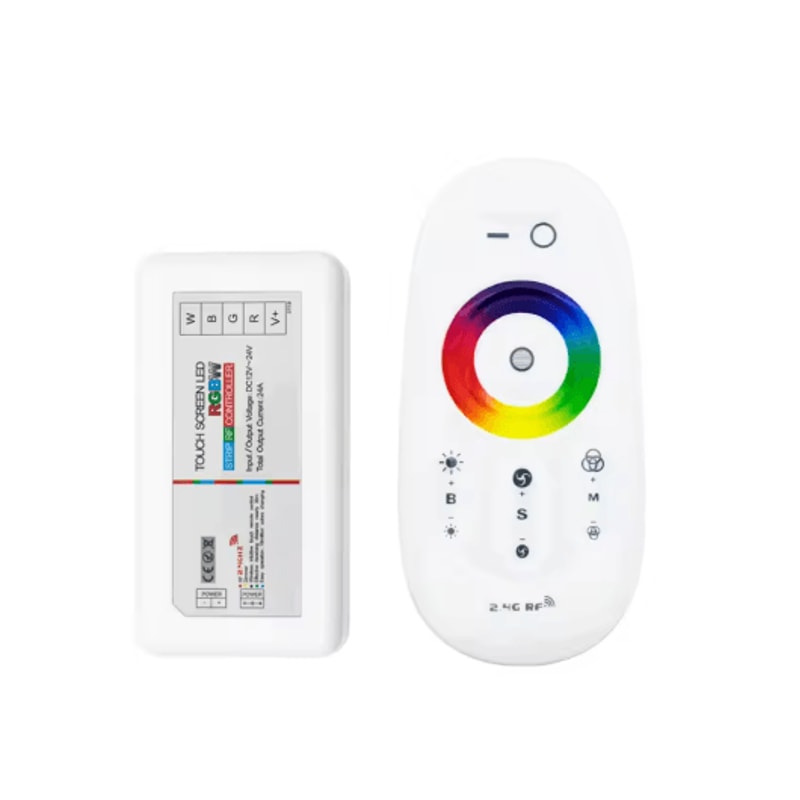 RF Wireless RGBW LED Controller With Touch Remote Smart LED Strip Controller For Custom Lighting 6